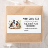 ウズラの卵 | ヴィンテージ農場名 ラベル (インサイチュ)