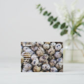 ウズラの卵 名刺 (スタンド正面)