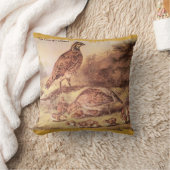 ウズラの家族枕 クッション (ブランケット)