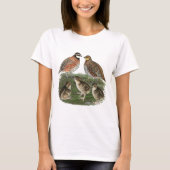 ウズラの家族 Tシャツ (正面)
