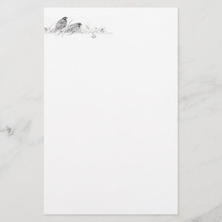 ウズラの文房具 便箋