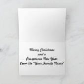 ウズラの砂漠のクリスマスカード シーズンカード (内部)