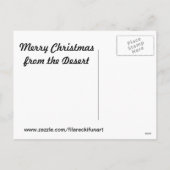 ウズラの砂漠のクリスマスカード シーズンポストカード (裏面)