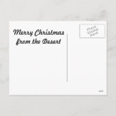 ウズラの砂漠のクリスマスカード シーズンポストカード (裏面)