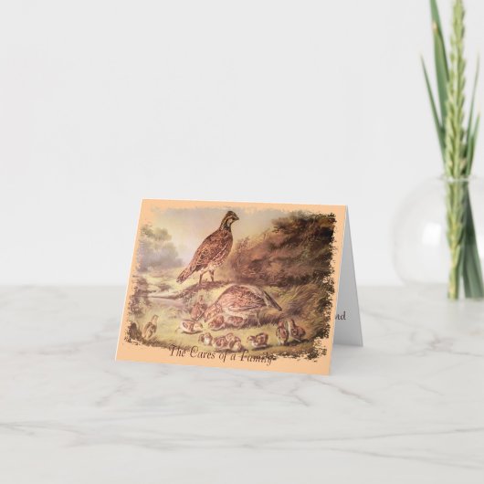 ウズラサンキューカード サンキューカード (正面)