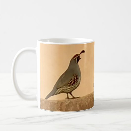 ウズラデザイン  コーヒーマグカップ (左)