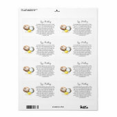 ウズラ卵処理指示カートン気にラベル ラベル (フルシート)