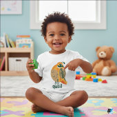 ウズラ用の動物アルファベットQ ベビーTシャツ