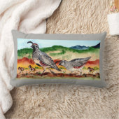 ウズラ科ベビーピープグレー、アクセント枕 ランバークッション (ブランケット)