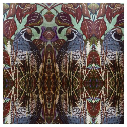 ウズラ・イン・グラス ファブリック (見本)