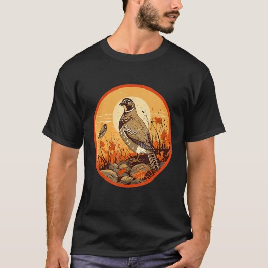 ウズラ ドワーフウズラ ブリーダー Tシャツ (正面)
