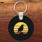 ウズリカッコいいアートメンズウィメンズバードハンターウズウズイルアッランド キーホルダー (正面)