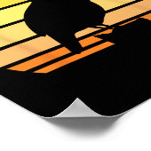 ウズリカッコいいアートメンズウィメンズバードハンターウズウズイルアッランド ポスター (角)