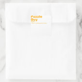 ウズル男 – パズル スクエアシール (バッグ)