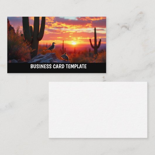 ウズールとベビーズデザートアリゾナ 名刺 (正面/裏面)