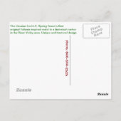 ウソニアイン葉書通り標識 ポストカード (裏面)