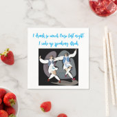 「ウゾウを飲み過ぎた」カクテルナおもしろいプキン スタンダードカクテルナプキン (インサイチュ)