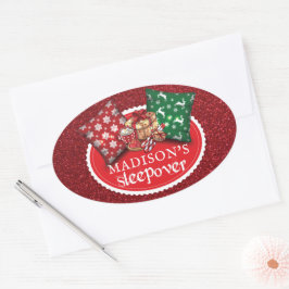 ウタパーソナライズされたースリープバー誕生日 楕円形シール