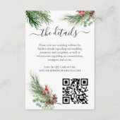 ウタ素朴ーベリーパイン結婚グリーン エンクロージャーカード (正面)