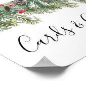 ウタ素朴ーベリーパイン結婚グリーン ポスター (角)