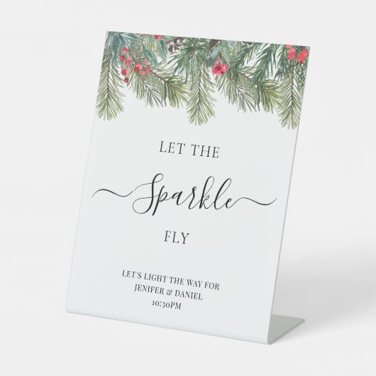 ウタ素朴ーベリーパイン結婚グリーン 台座サイン (正面)