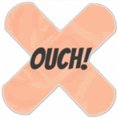 ウチおもしろい貼付事故 シール (正面)