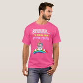 ウチはバカな人ユニコーンに隠れてる Tシャツ (正面フル)