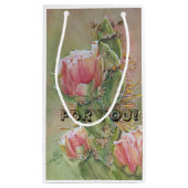 ウチワサボテンサボテンの花 スモールペーパーバッグ (裏面)