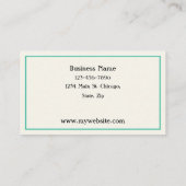 ウチワサボテンサボテンは名刺を個人化します 名刺 (裏面)