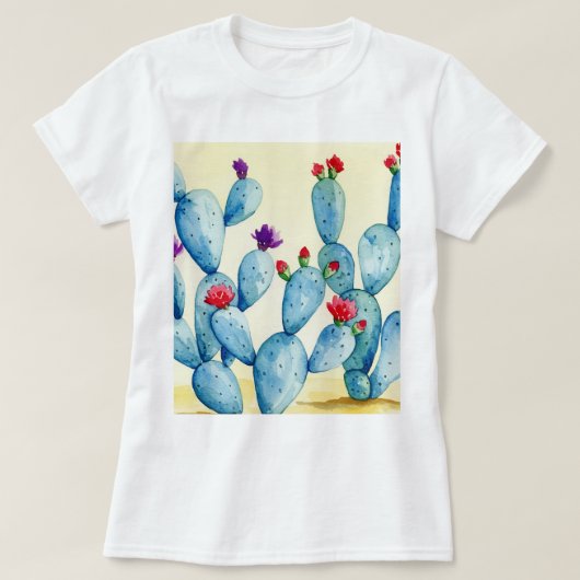 ウチワサボテン Tシャツ (デザイン正面)