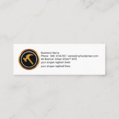 ウッスタイリッシュド·グレン·ハンドイマン看板 スキニー名刺 (裏面)