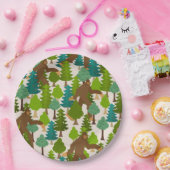 ウッズおもしろいの大足 ペーパープレート (パーティー)