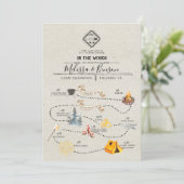 ウッズでのウェディングウィークエンドの予定カード プログラム (スタンド正面)