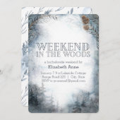 ウッズでの週末 |冬のバチェロレッテ 招待状 (正面/裏面)