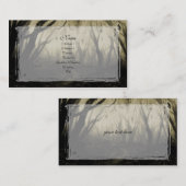 ウッズのゴシック様式の名刺を通して 名刺 (正面/裏面)