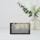 ウッズのゴシック様式の名刺を通して 名刺 (スタンド正面)