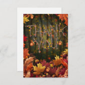 ウッズエディットオータム秋 サンキューカード (正面/裏面)