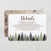 ウッズエバ素朴ーグリーンパイン詳細カード エンクロージャーカード (正面/裏面)