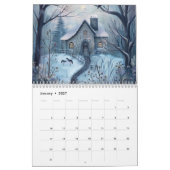 ウッズカレンダーの趣のあるコテージ カレンダー (1月 2027)