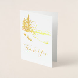 ウッズカントリー素朴写真をありがとう 箔カード