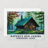 *~*ウッズキャビンカラフルアはっきりしたートAP49春 ポストカード (正面/裏面)