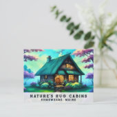 *~*ウッズキャビンカラフルファンタジーアートAP49春 ポストカード (スタンド正面)