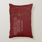 ウッズキャビン熱レッドベアーズへようこそ アクセントクッション (正面(垂直))