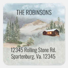 ウッズキャビン・パインズの新しい首の住所 スクエアシール