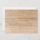 ウッズキャンピングバースデーパーティーでのアウトドアアドベンチャー 招待状 (裏面)