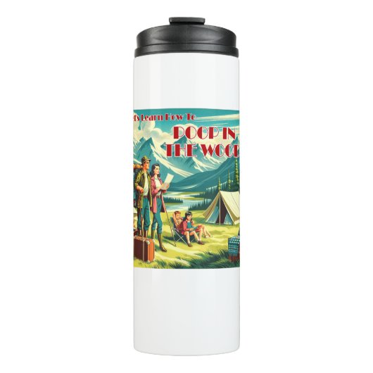 ウッズキャ学ンプでウンチする方法 タンブラー (正面)