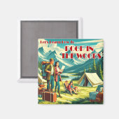 ウッズキャ学ンプでウンチする方法 マグネット (正面/裏面)