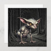 ウッズクリプティッドのチュパカブラ 招待状 (正面/裏面)