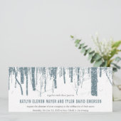 ©ウッズツリーズフォレスト冬の結婚式 招待状 (スタンド正面)