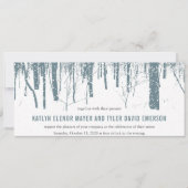 ©ウッズツリーズフォレスト冬の結婚式 招待状 (正面)